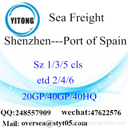 Shenzhen Port mer fret maritime à Port of Spain